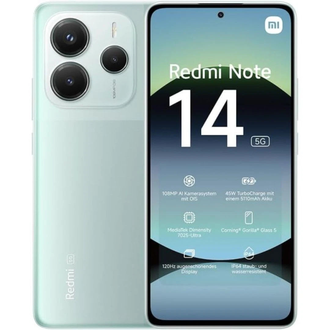 Xiaomi Redmi Note 14 5G 6+128GB Coral Green Italia