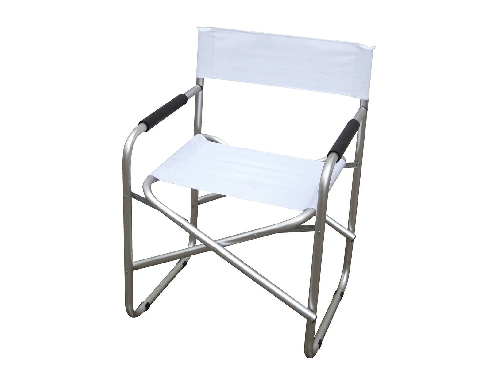 Sedia Regista Playa Alluminio Bianco Textilene Anti-UV Set 2 Pezzi