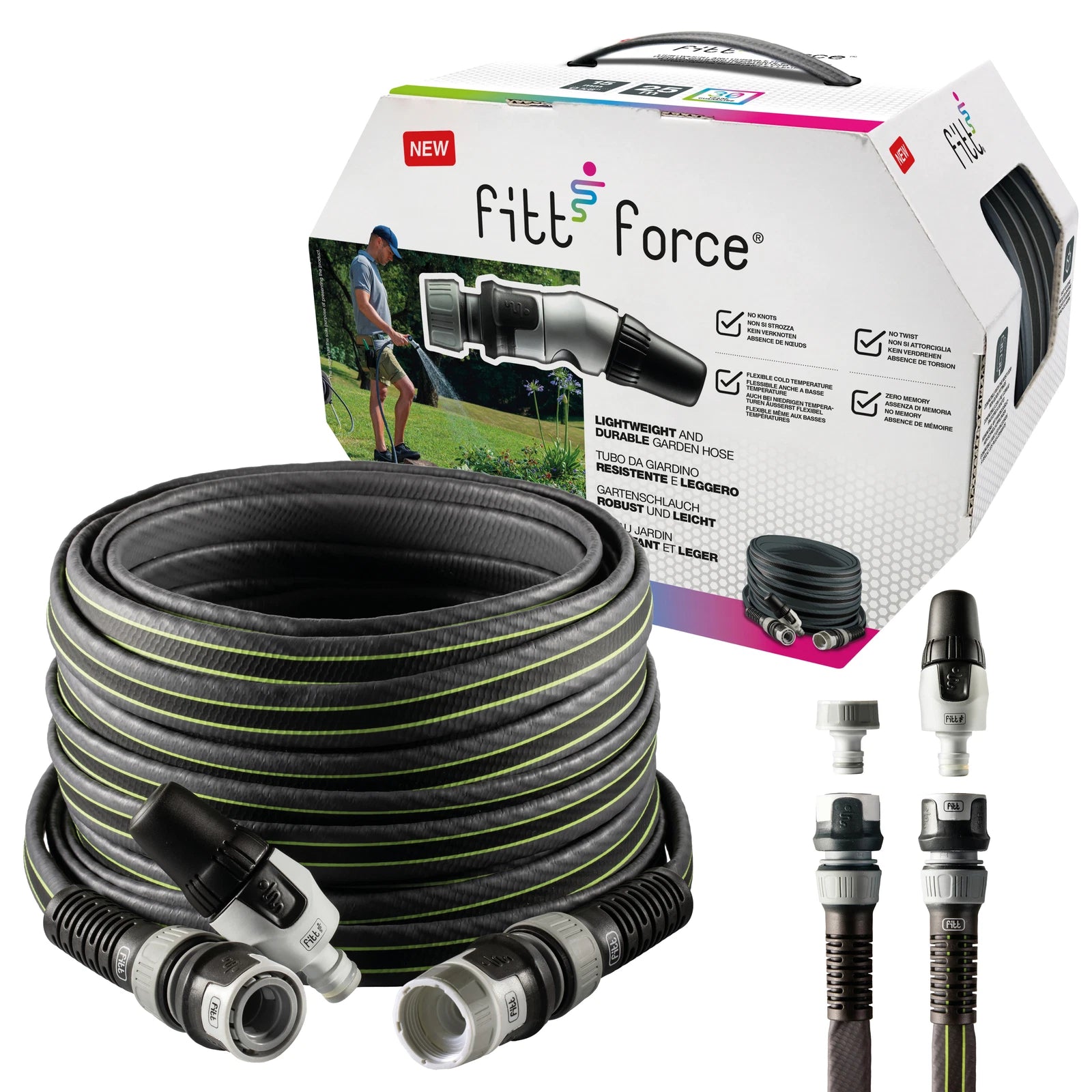 Kit Tubo Force 5/8" 15 m con Accessori