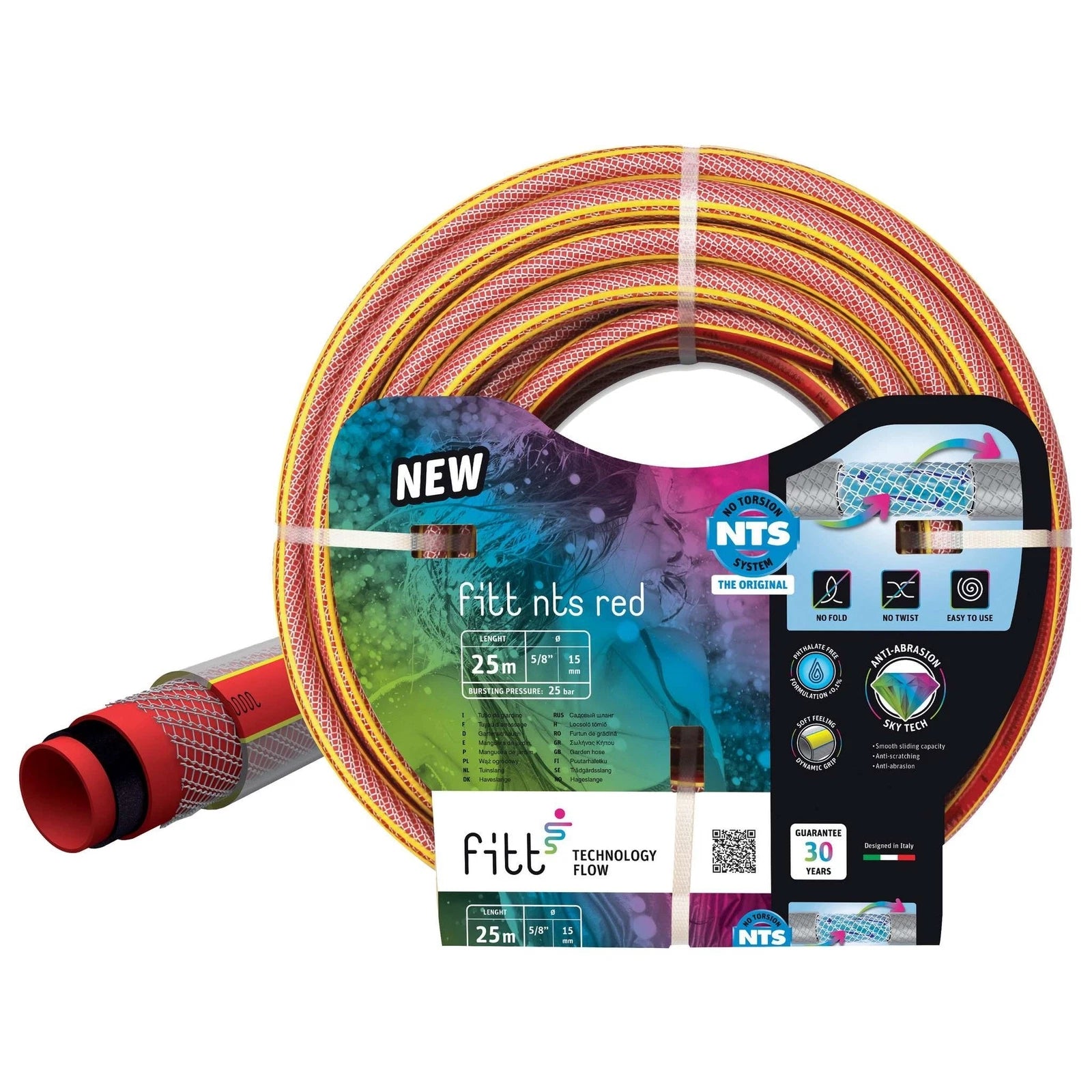 Tubo Magliato NTS RED 3/4" 19 mm – Rotolo 50 m Anti-Nodo Professionale