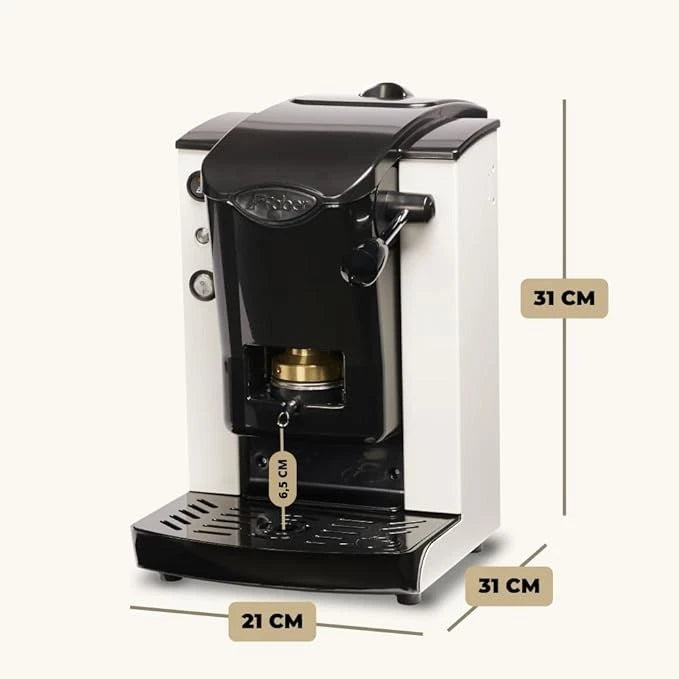 Faber Slot Plast Telaio Nero Plastiche Bianco Macchina da Caffè a Cialde
