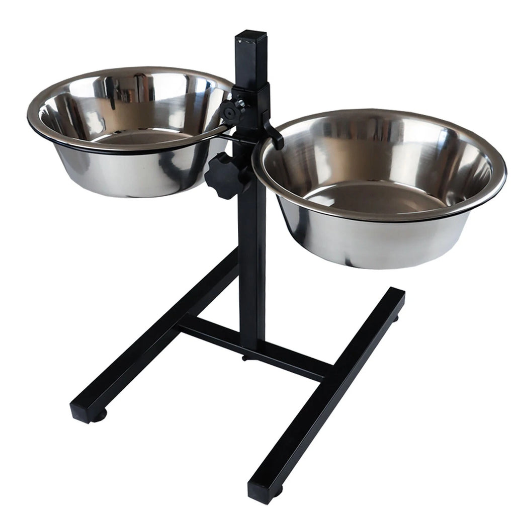 Zoov Ciotola Doppia Acciaio Inox con Supporto Regolabile 2x2500ml