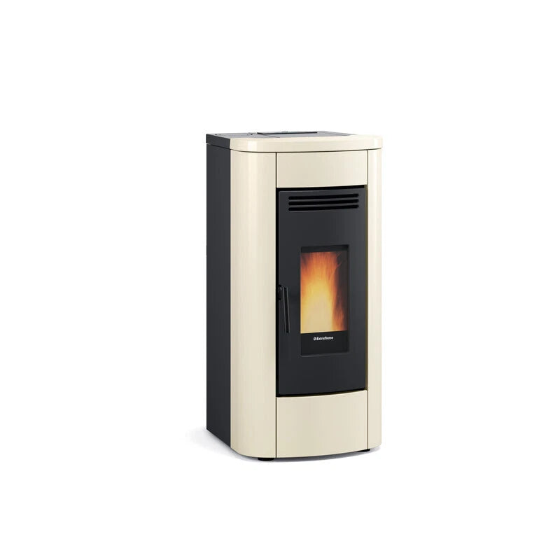 Stufa a Pellet Ventilata Klaudia 5.0 8 kW Avorio