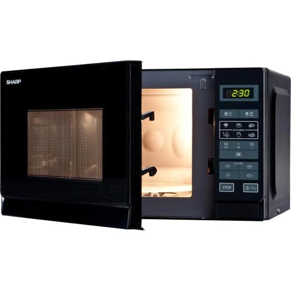Sharp R-242BKW Forno Microonde Digitale 20Lt 800W Black