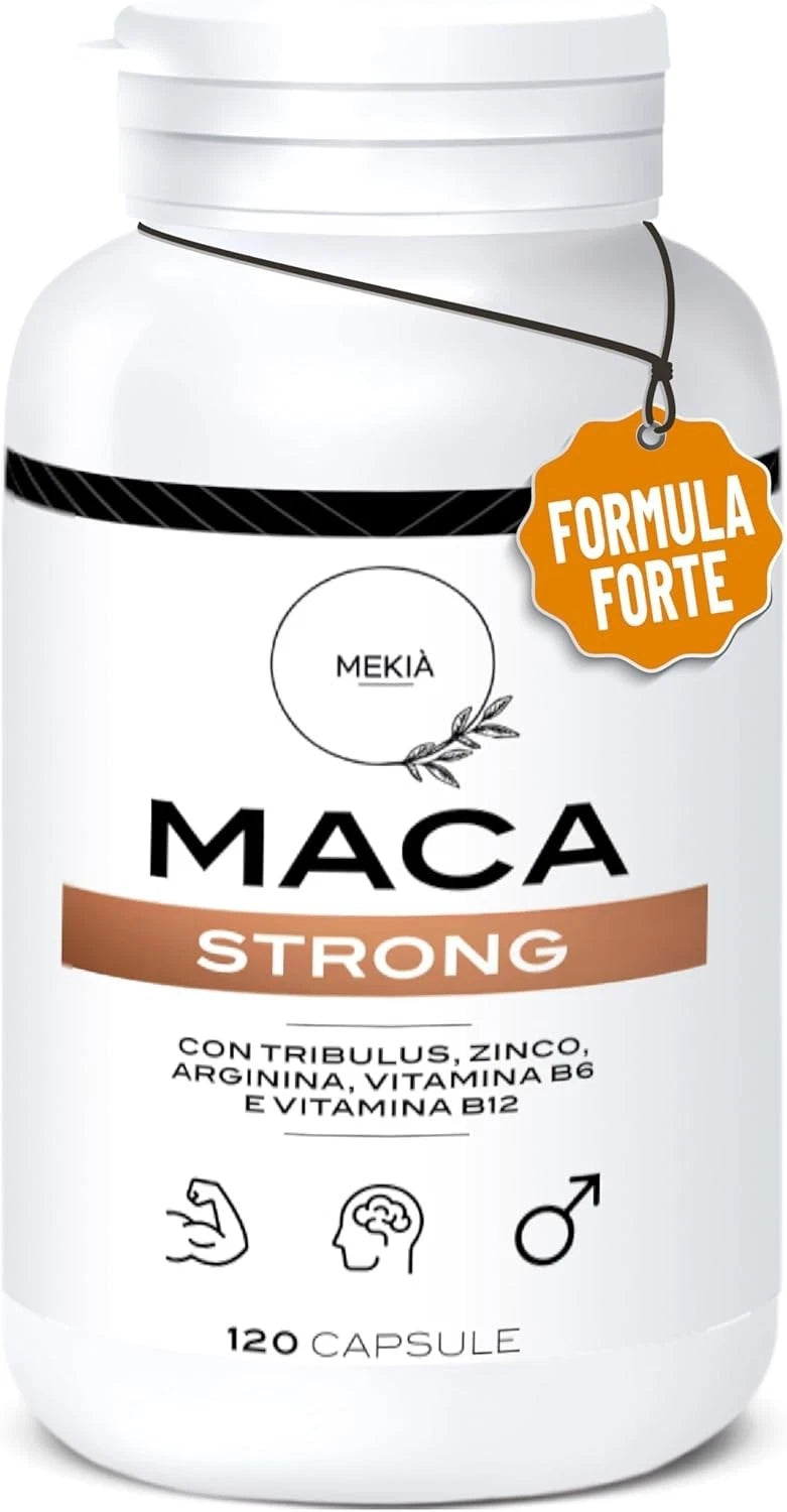 Mekià Maca Strong 120 Capsule Integratore Uomo Energia Vitalità