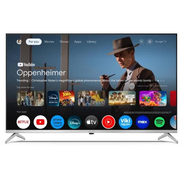 Sharp Aquos 43GP6265E Smart TV 43" QLED 4K Google TV Italia Black
