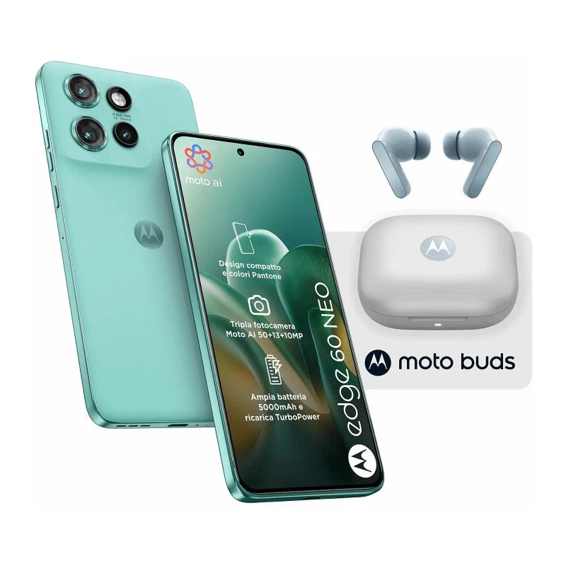 Motorola Moto Edge 60 Neo 5G 8+256GB + Moto Buds Pantone Frostbite Italia