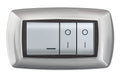 Placca Life Living Plast Alluminio Chiaro 4 Posti