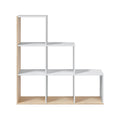 Libreria a Scaletta 6 Cubi 108x28x110 Cm