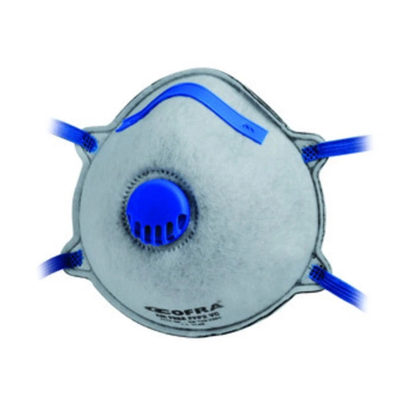 Cofra M010-K023 – Mascherina FFP2 con Valvola e Carboni Attivi – Conf. 12 pz