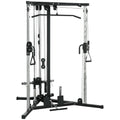 Stazione Fitness Totale con Sbarra e Bilanciere Nero