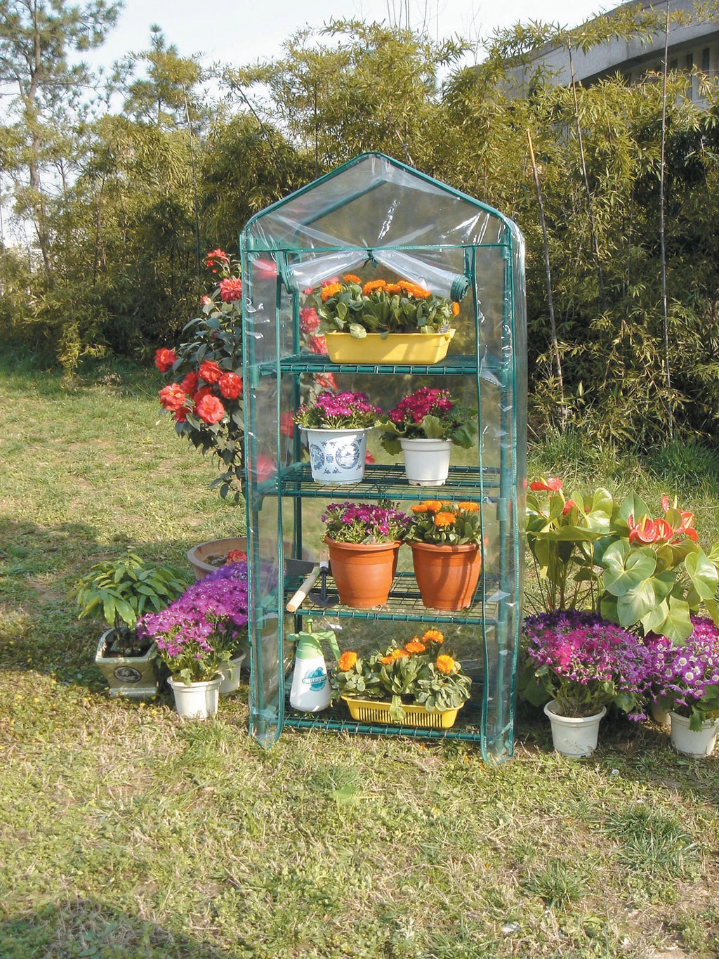 Serra da Giardino Acciaio Con Telo 69x49x158 Cm