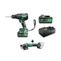 HiKOKI KCITDVG36A Kit Multi-Volt 36V Trapano DV36DC + Smerigliatrice G3613DVE Brushless
