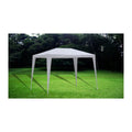 Gazebo Tunisi 2x3m Acciaio Telo PE Bianco Impermeabile