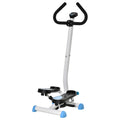 Stepper con Manubrio e Display LCD – Pedali Antiscivolo Bianco/Nero