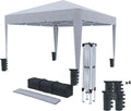 Gazebo Izimir Rapid 3x3m Bianco Pop-Up Fisarmonica