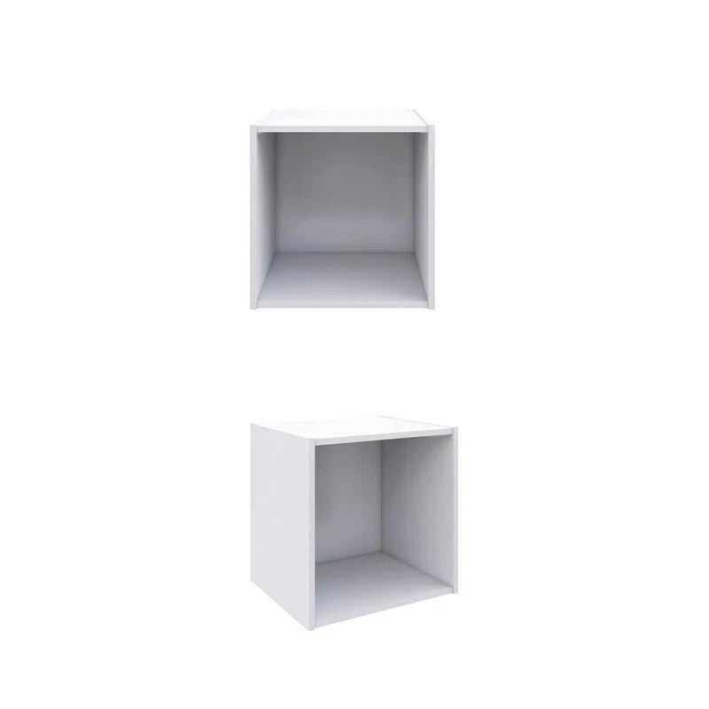 CUBO CONTENITORE COMPONIBILE 35x29x35 CM BIANCO