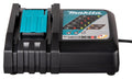 Makita DC18RC Caricabatteria Rapido 18V LXT – 6A, Ricarica 5Ah in 45 min, Ventola Integrata