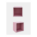 CUBO CONTENITORE COMPONIBILE 35x29x35 CM ROSA