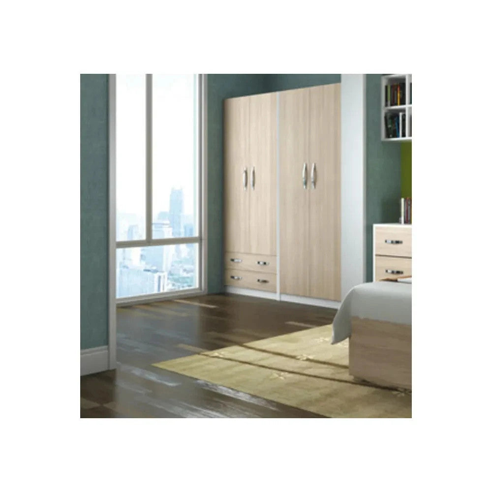 Art. CAP96697 LINEA MODERN ARMADIO 2 ANTE OLMO/BIANCO 90×52×210 CM - MARKET PRIME SHOP
