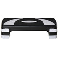 Stepper Aerobica Regolabile 3 Altezze 10-15-20 cm Antiscivolo – Nero/Grigio