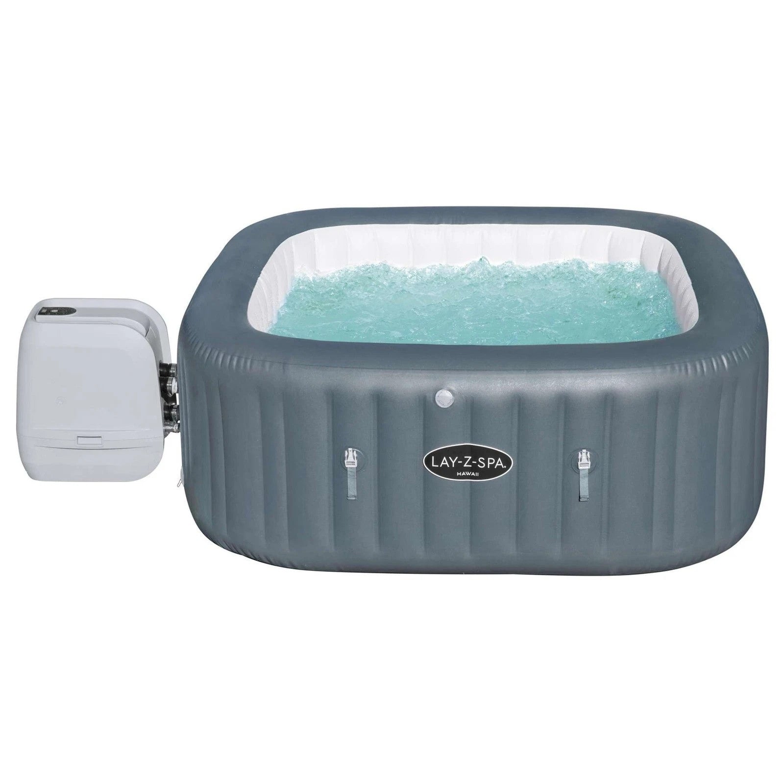 Lay-Z-Spa Hawaii AirJet – Spa Gonfiabile Quadrata 4-6 Posti 180x180x71 cm