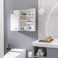 Armadietto Medicinali 6 Ripiani con Serratura e 2 Chiavi Acciaio Bianco 55x18x60 cm