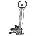Stepper Multifunzione con Manubrio Regolabile, Monitor LCD e Elastici – Total Body