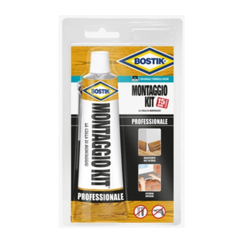 Bostik Montaggio Kit Professionale Colla Extra Forte 125g Confezione 12 Pz