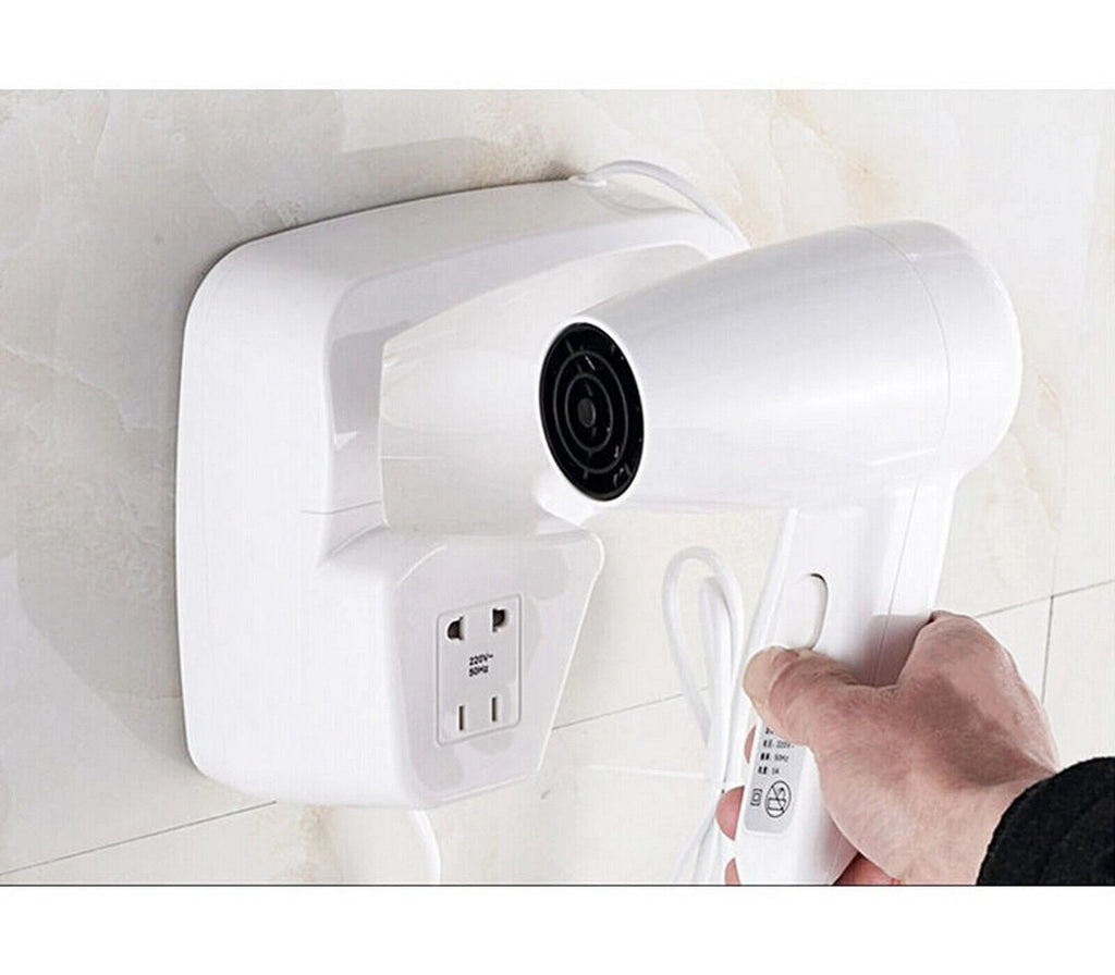 Asciugacapelli Da Parete 1200W Con Tubo Flessibile 100cm