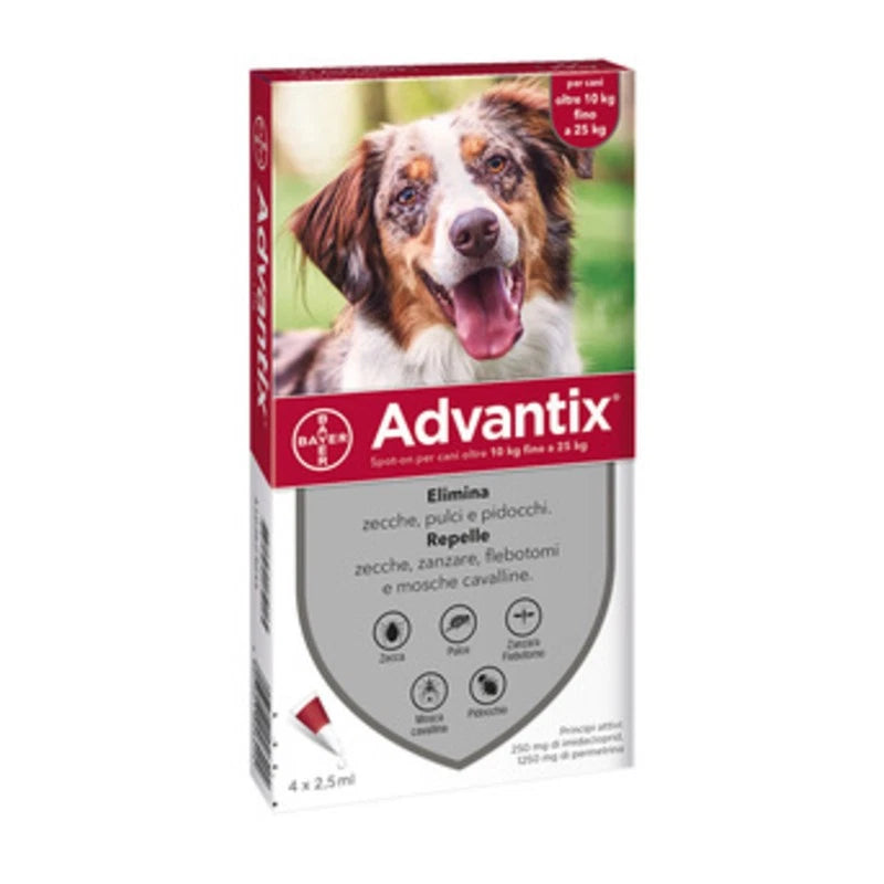 Advantix Spot On 4 Pipette Cani 10-25 kg