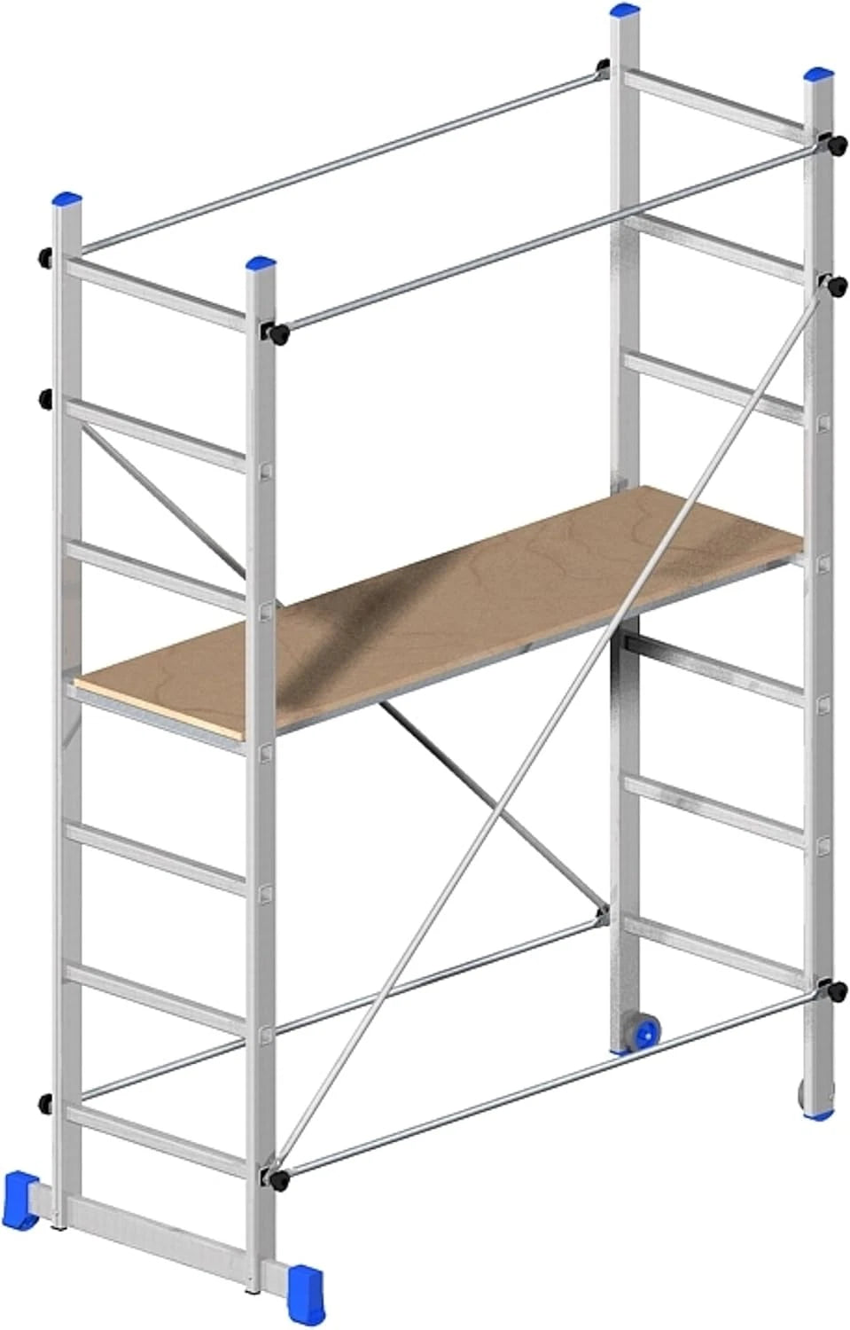 Trabattello Alluminio Superminio 80x158 H210 Cm Domestico Semi-Professionale