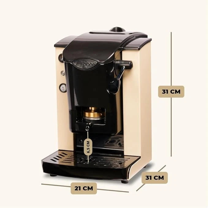 Faber Slot Plast Telaio Nero Plastiche Sabbia Macchina da Caffè a Cialde