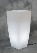Vaso Stilo Square Bright XL 40x40x90cm Luce Bianca
