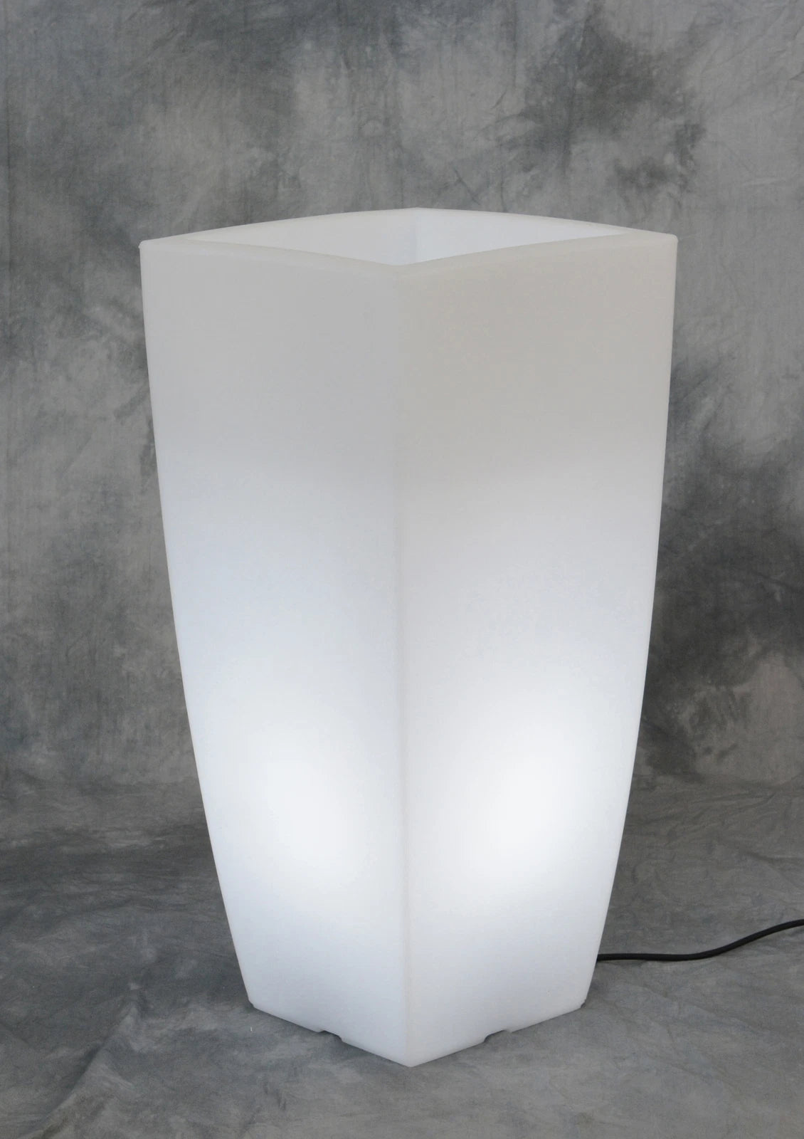 Vaso Stilo Square Bright XL 40x40x90cm Luce Bianca