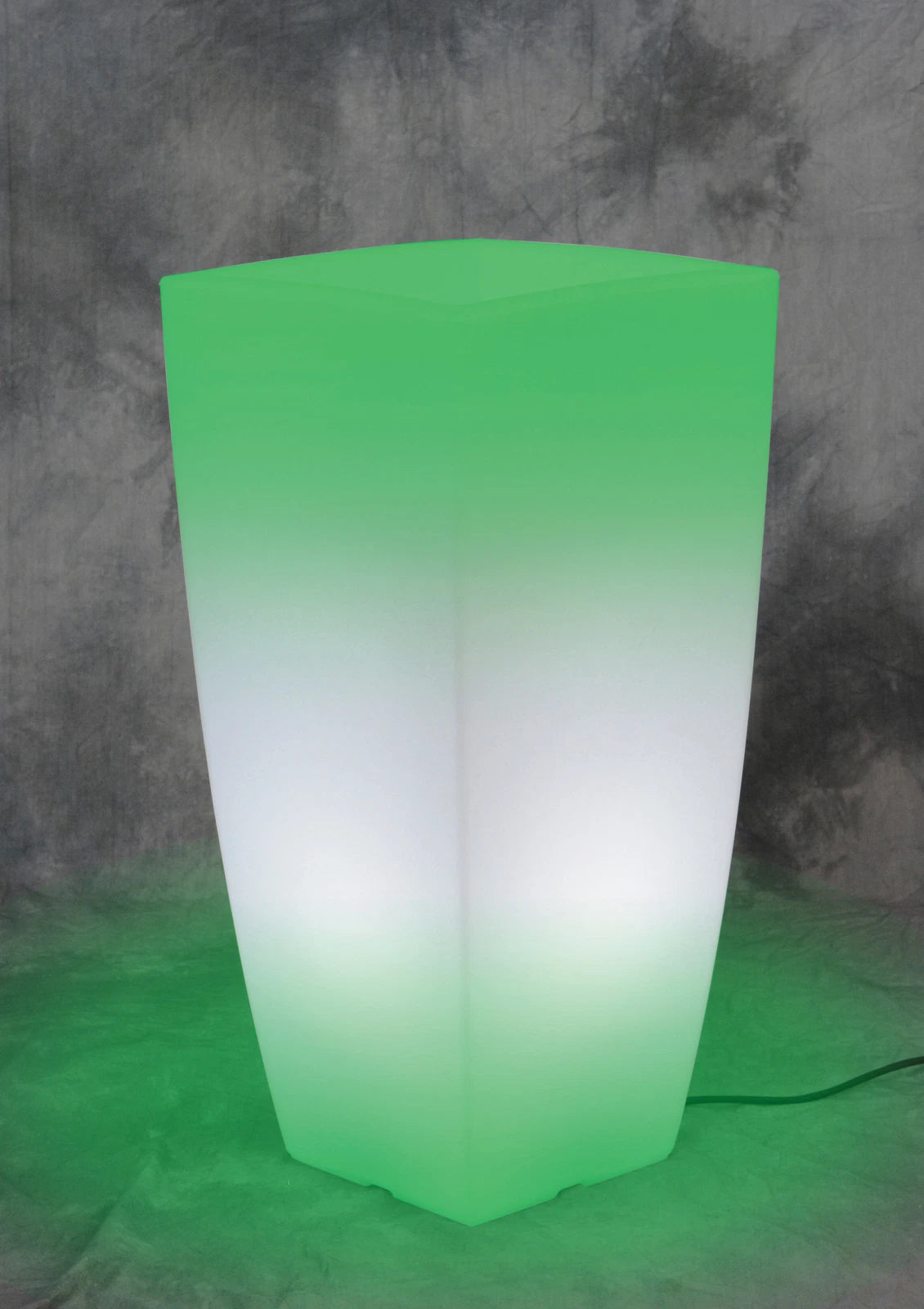 Vaso Stilo Square Bright 33x33xH70 cm Luce Verde