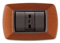 Placca Life Living Plast Legno Chiaro 3 Posti