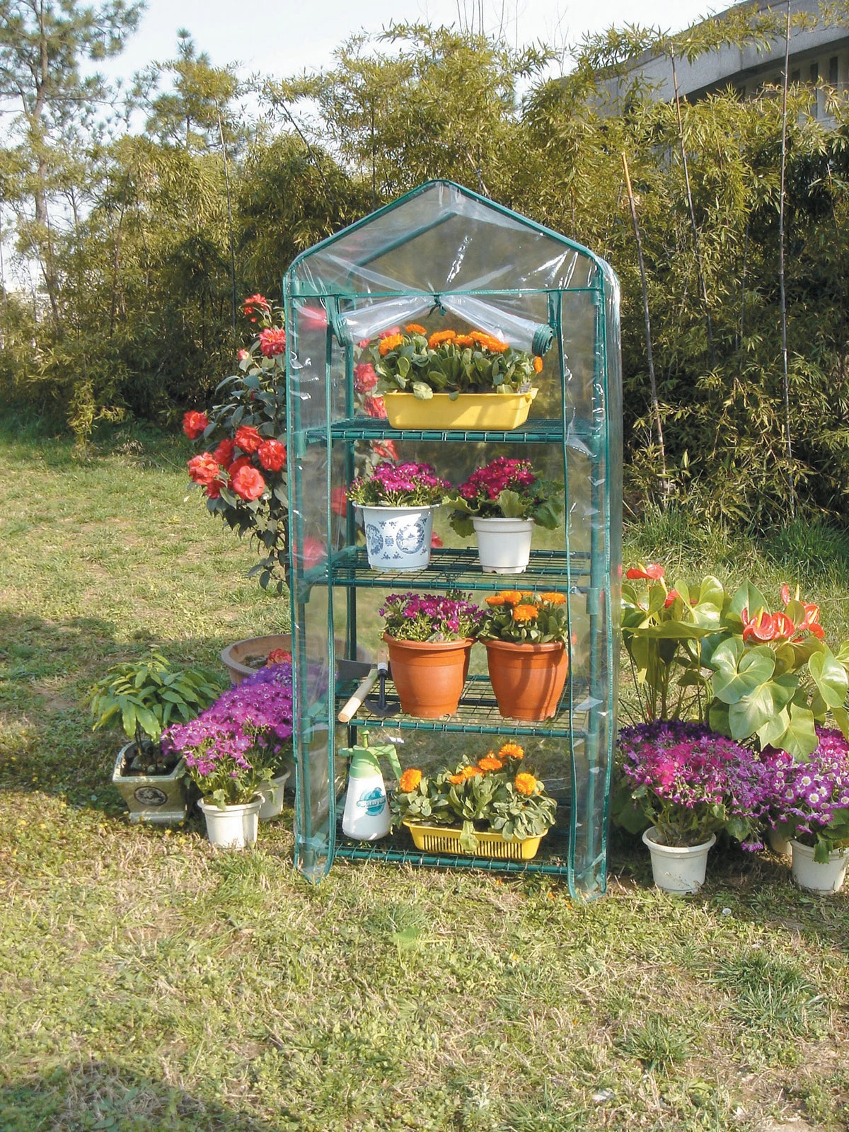 Serra da Giardino Acciaio Con Telo 69x49x158 Cm