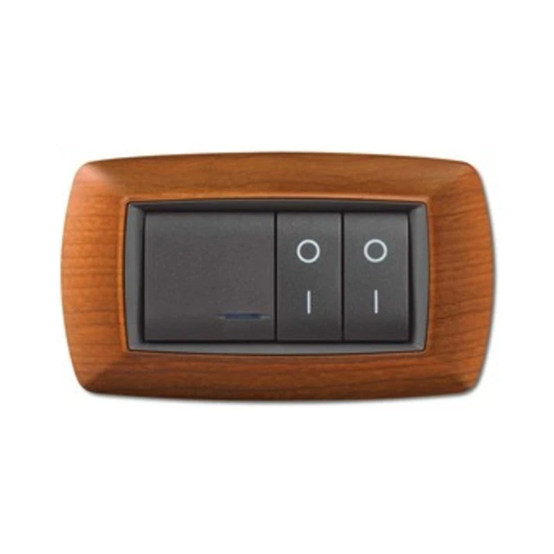 Placca Life Living Plast Legno Chiaro 4 Posti