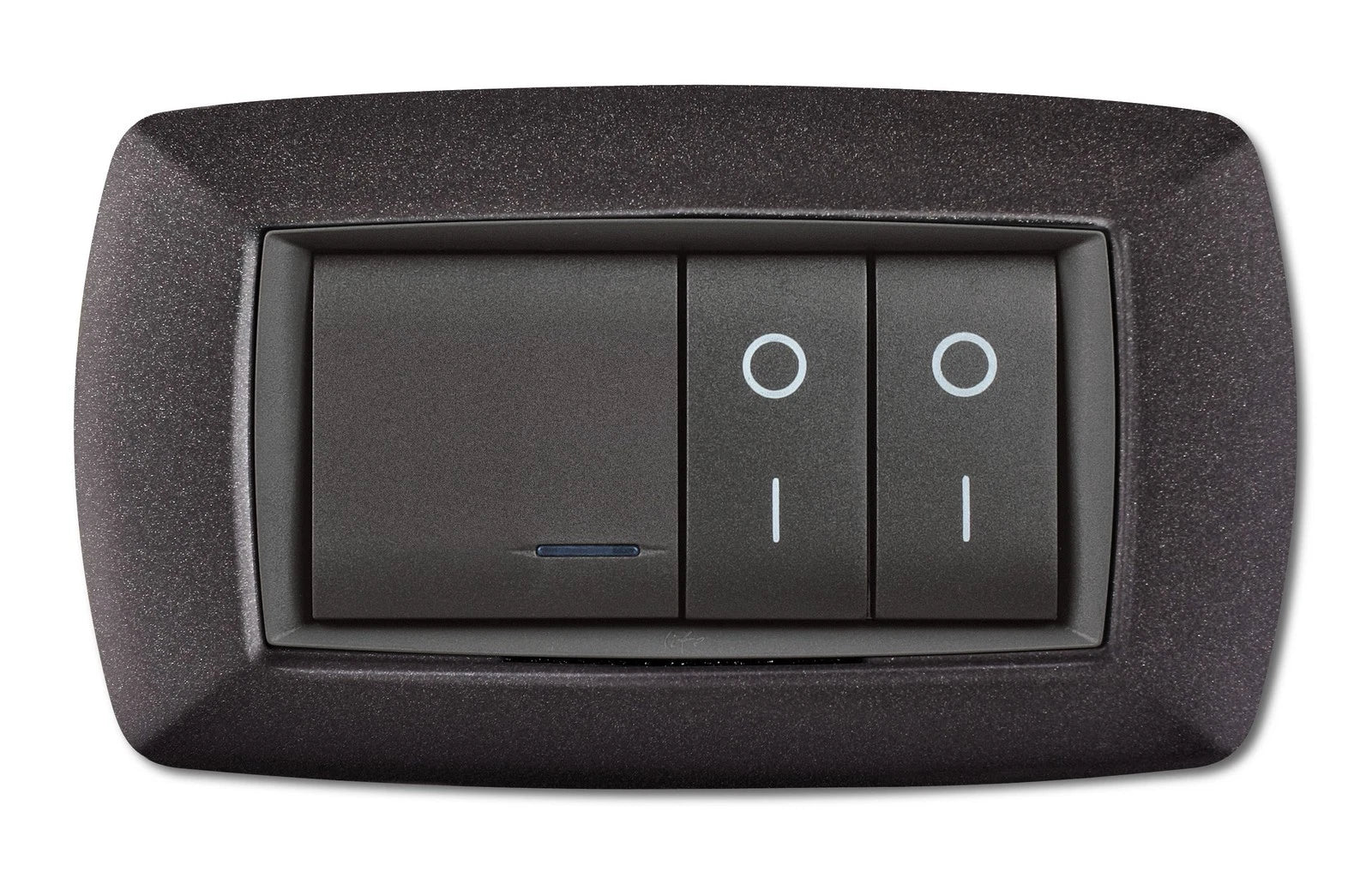 Placca Life Living Plast Grigio Chiaro Vulcan 4 Posti