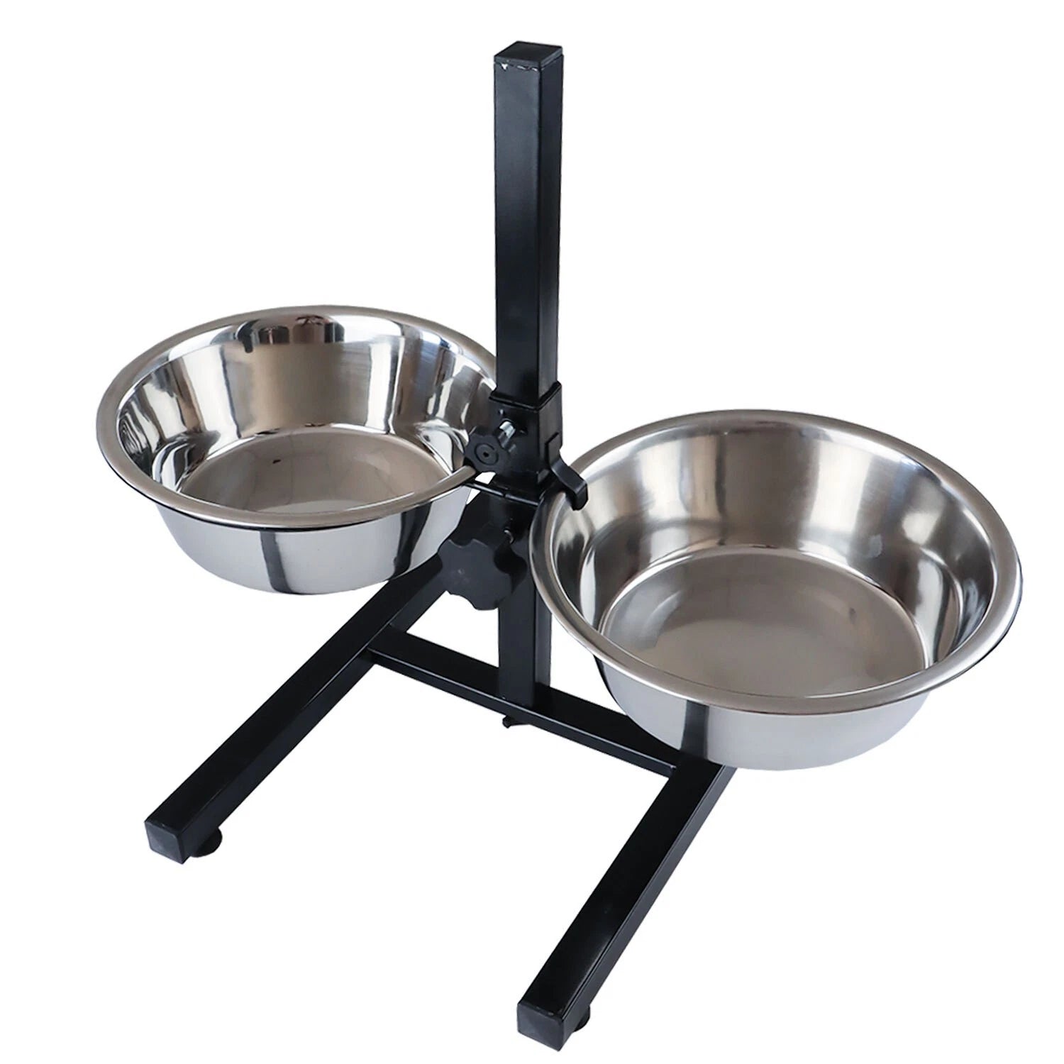 Zoov Ciotola Doppia Acciaio Inox con Supporto Regolabile 2x2500ml
