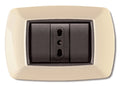 Placca Life Living Plast Avorio 3 Posti