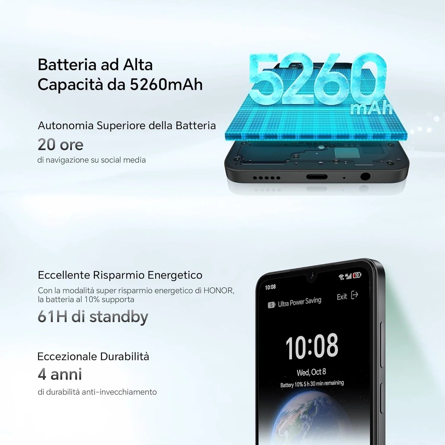 Honor X5c Plus 4+128GB Black Italia