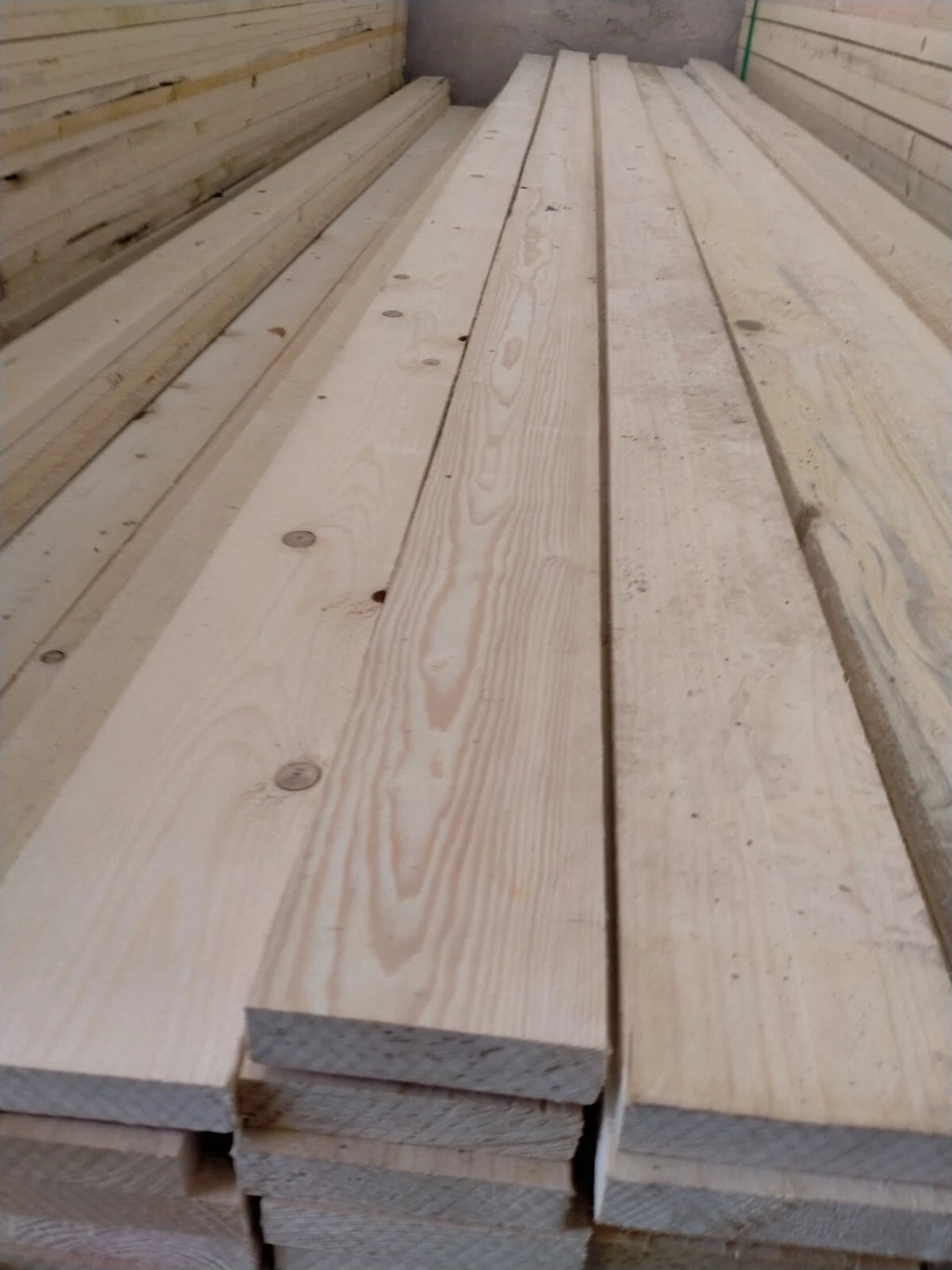 Tavola in Legno di Abete Naturale Grezzo 20x100x400cm