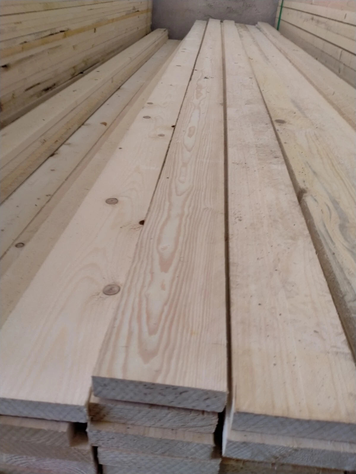 Tavola in Legno di Abete Naturale Grezzo 20x100x400cm
