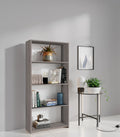 Libreria 3 Ripiani 65x25x138 Cm Rovere Grigio