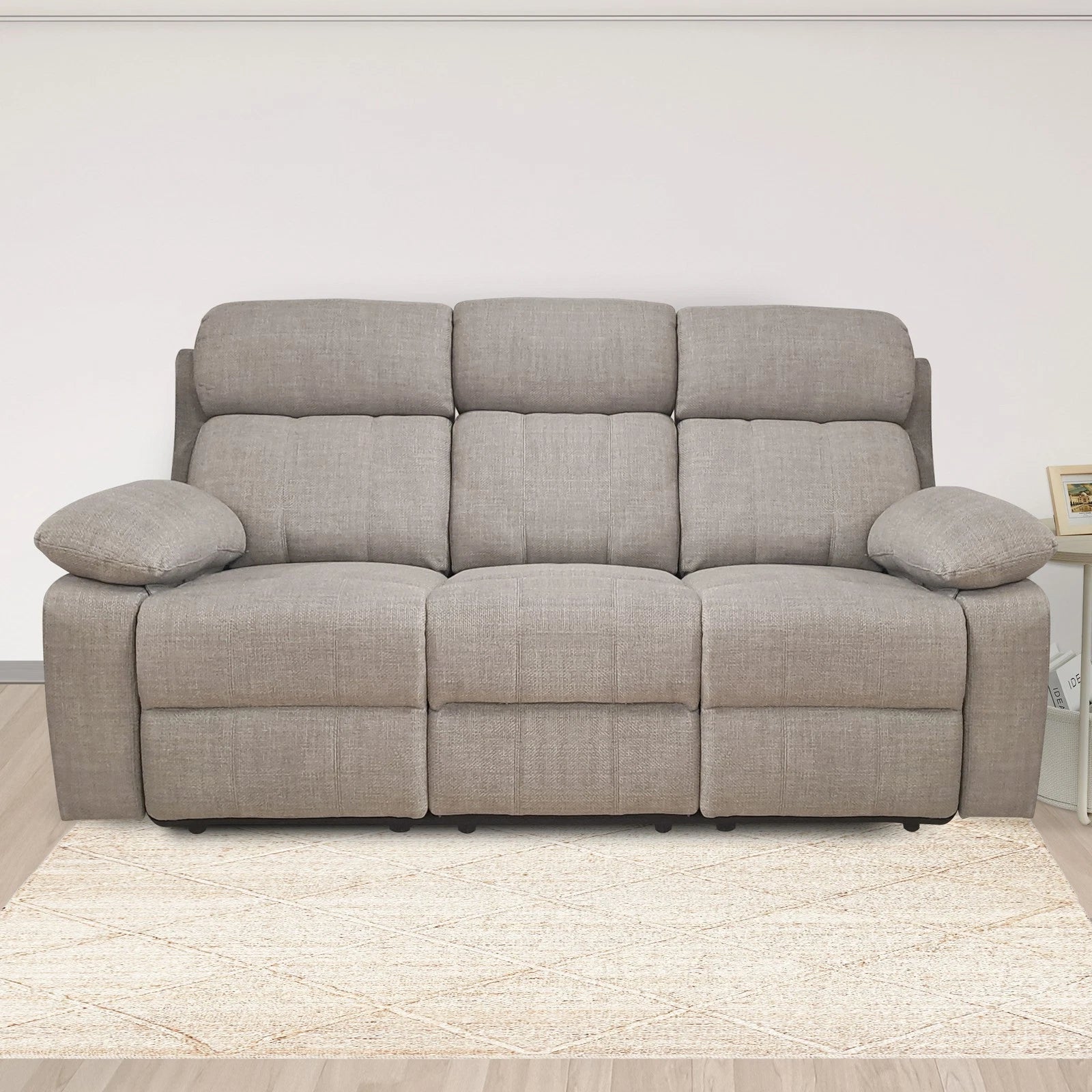 DIVANO RECLINER KEY 3 POSTI 198 CM BEIGE