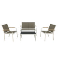 Set Salotto 4 Pezzi Menton Bianco/Beige – Arredo da Giardino