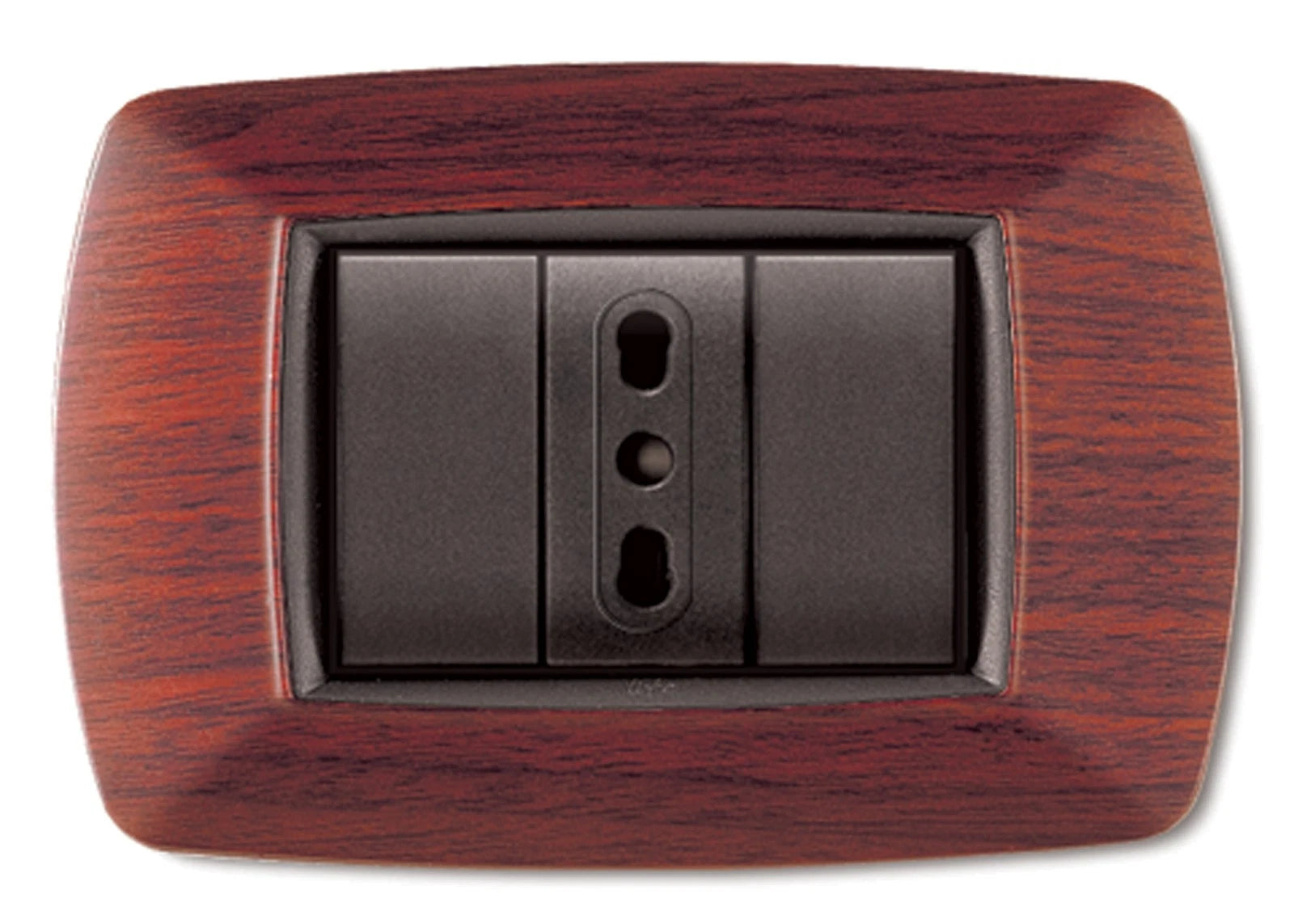 Placca Life Living Plast Legno Scuro 3 Posti
