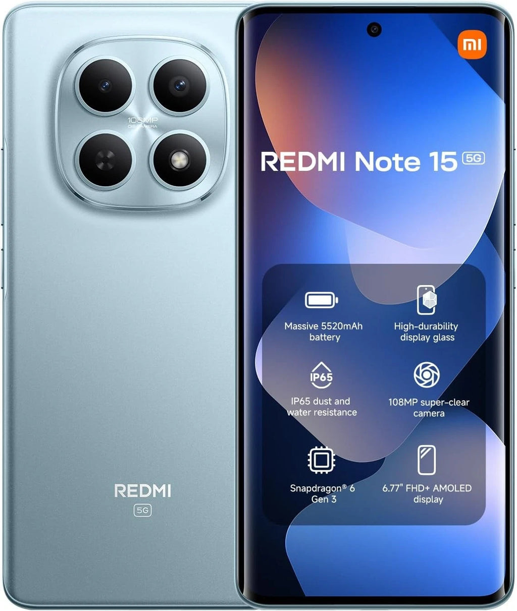 Xiaomi Redmi Note 15 5G 8+256GB Duos Glacier Blue Italia